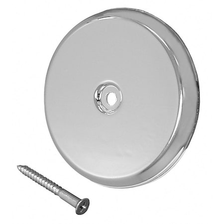 Jones Stephens 7-1/4in. Chrome High Impact Plastic Cleanout Cover Plate, Flat Design C94007